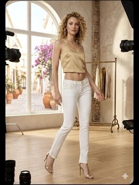 Juicy Couture White Low Rise Jeans
